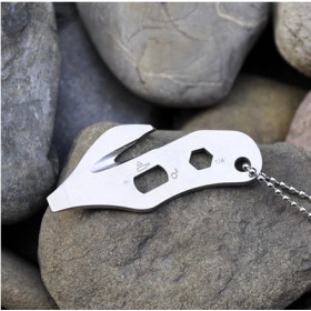 Multifunctional mini bottle opener keychain tool UD06005